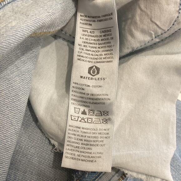 Levi's 20 Denim Jeans Plus Size High-Rise Wide Leg Crop Levi Strauss Heritage - Picture 11 of 14